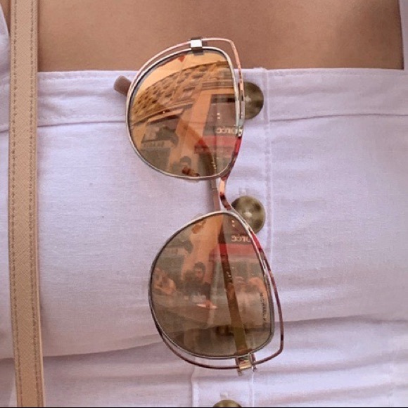 Rose Gold Micheal Kors Oversized Sunglasses - Picture 3 of 3